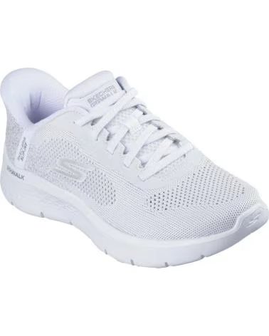 SKECHERS GO WALK FLEX SLIP-INS WOMEN WHITE BLANCO