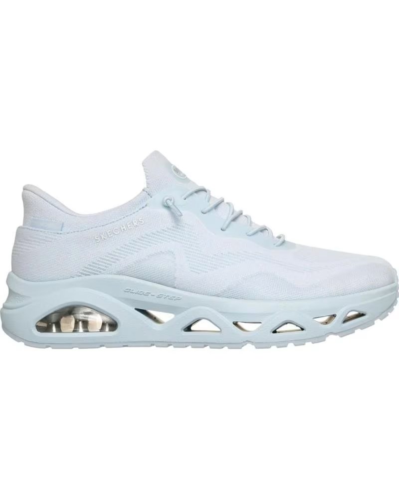 SKECHERS SLIP-INS UNO GLIDE-STEP AIR GLIDERS SCARPE CASUAL DONNA AZUL
