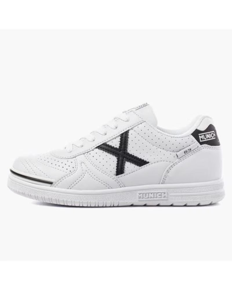 MUNICH ZAPATILLAS 1511456 EN BLANCO PARA NINOS UNISEX BLANCA Y AZUL