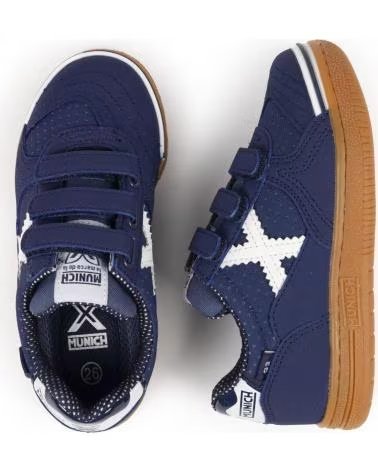 MUNICH BOTAS DE FUTBOL SALA 1514452 EN AZUL PARA NINOS UNISEX AZUL BLANCO