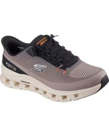 SKECHERS SLIP-INS ARCH FIT GLIDE STEP PRO SCARPE CASUAL UOMO TORTORA TAUPE