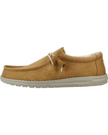 HEY DUDE INFORMALES HOMBRE MODELO WALLY STRETCH CANVAS COLOR MARRON C BRWSTNE