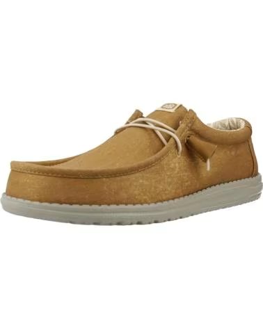 HEY DUDE INFORMALES HOMBRE MODELO WALLY STRETCH CANVAS COLOR MARRON C BRWSTNE