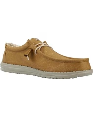 HEY DUDE INFORMALES HOMBRE MODELO WALLY STRETCH CANVAS COLOR MARRON C BRWSTNE