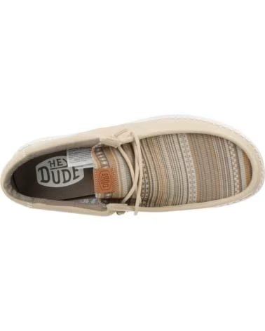 HEY DUDE ZAPATOS WALLY SURF SHAWL EN BEIGE PARA HOMBRE WOOD ASH-MULTI