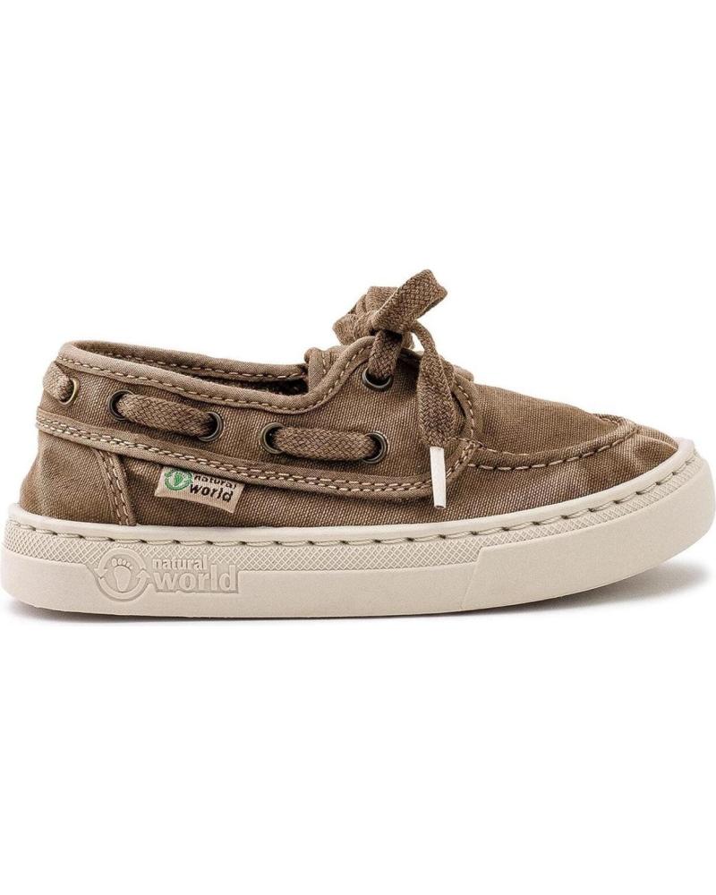 Sapatos de Menino NATURAL WORLD 50-OLD NELA-NAUTICO ENZIMAT BEIGE