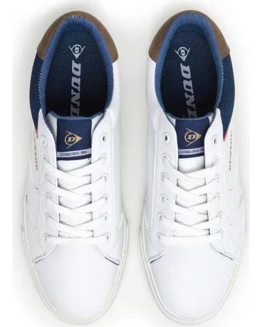 BASKETS CASUAL DUNLOP 36106-006 HOMME BLANC BLANCO