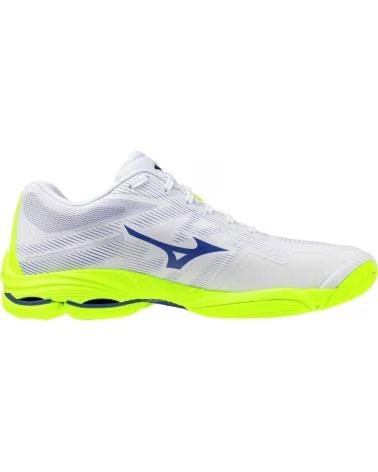 MIZUNO ZAPATILLAS V1GA266039 EN BLANCO PARA HOMBRE WHITE-LIGHTNING YELLOW-DAZZLING BLUE