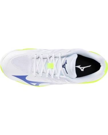 MIZUNO ZAPATILLAS V1GA266039 EN BLANCO PARA HOMBRE WHITE-LIGHTNING YELLOW-DAZZLING BLUE