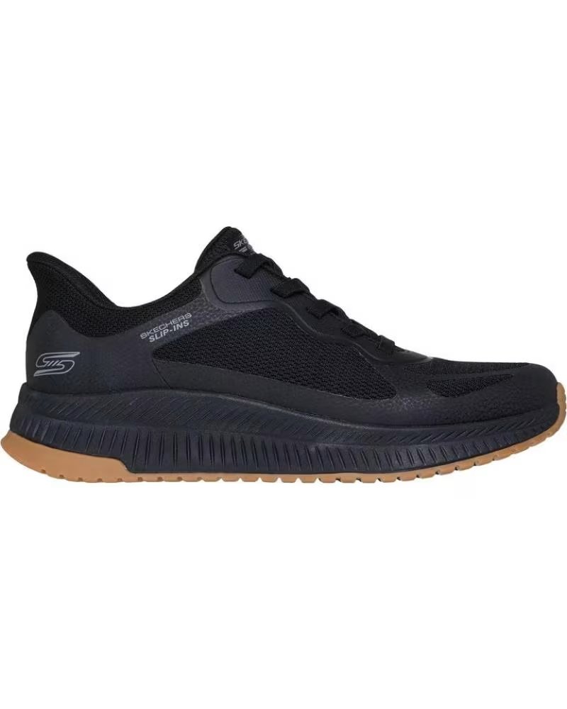 SKECHERS ZAPATILLAS SLIP-INS BOBS SQUAD 4 NEGRAS NEGRO
