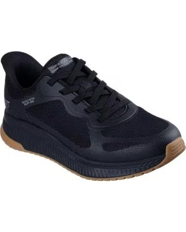 SKECHERS ZAPATILLAS SLIP-INS BOBS SQUAD 4 NEGRAS NEGRO