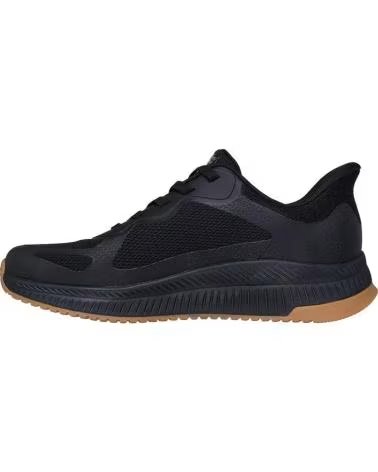 SKECHERS ZAPATILLAS SLIP-INS BOBS SQUAD 4 NEGRAS NEGRO