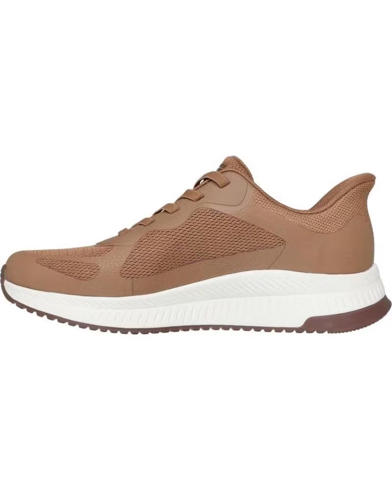 SKECHERS ZAPATILLAS SLIP-INS BOBS SQUAD 4 MARRON