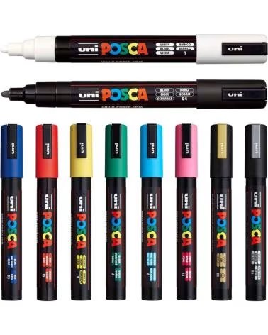 POSCA ROTULADOR MARKER PC-5M ROJO