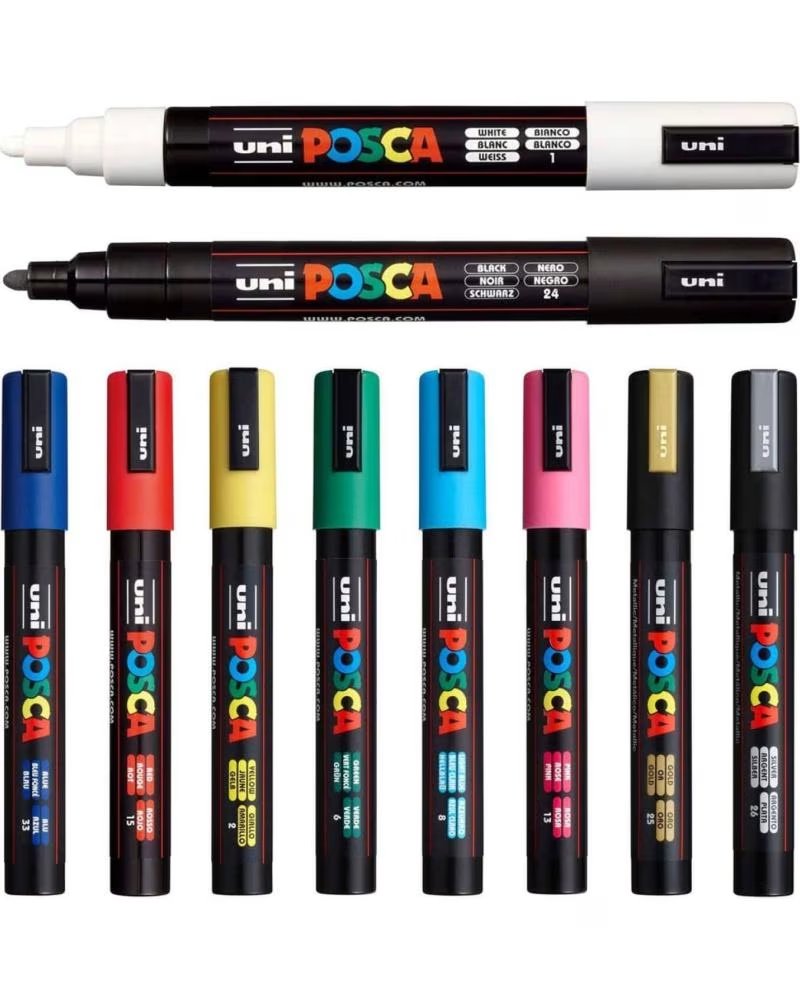 POSCA ROTULADOR MARKER PC-5M ROJO