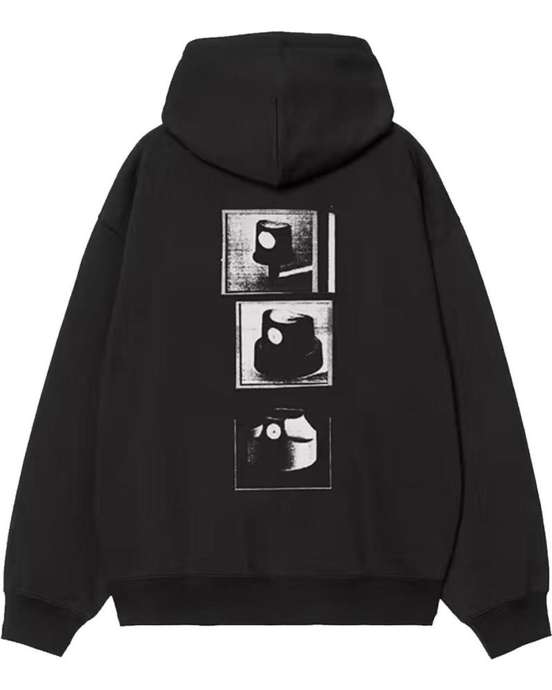 CARHARTT WIP SUDADERA HOODED CAPS SWEAT BLACK NAN