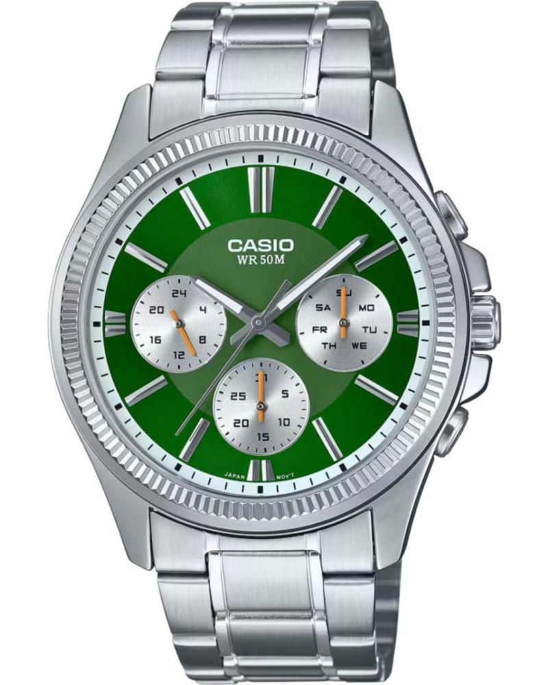 Inicio-CASIO-CASIO MTP-1375PD-3AVEF RELOJ HOMBRE ACERO GRIS CON ESFERA VERDE-GRIS