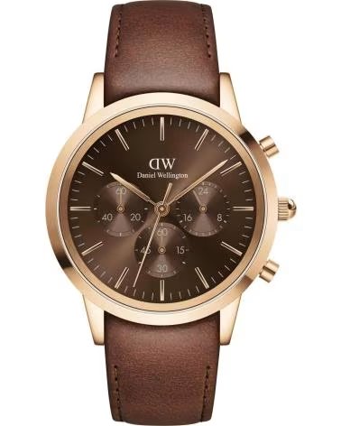 Início-DANIEL-WELLINGTON-RELÓGIO DANIEL WELLINGTON DW00100640 COM PULSEIRA MARROM-MARRON