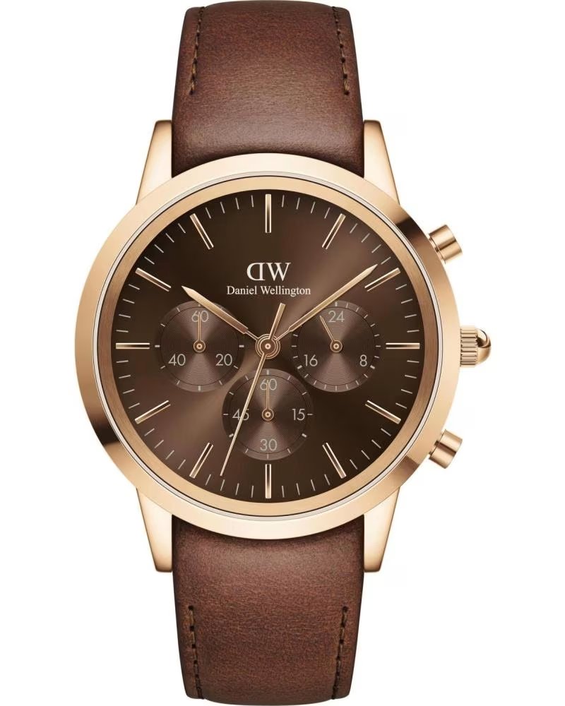 Startseite-DANIEL-WELLINGTON-DANIEL WELLINGTON UHR DW00100640 MIT BRAUNEM ARMBAND-MARRON