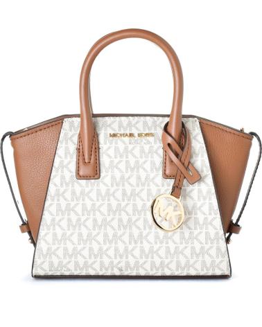Inicio-MICHAEL-KORS-BOLSO BANDOLERA MICHAEL KORS VOYAGER MONOGRAM CUERO VAINILLA-