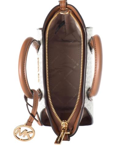 Inicio-MICHAEL-KORS-BOLSO BANDOLERA MICHAEL KORS VOYAGER MONOGRAM CUERO VAINILLA-