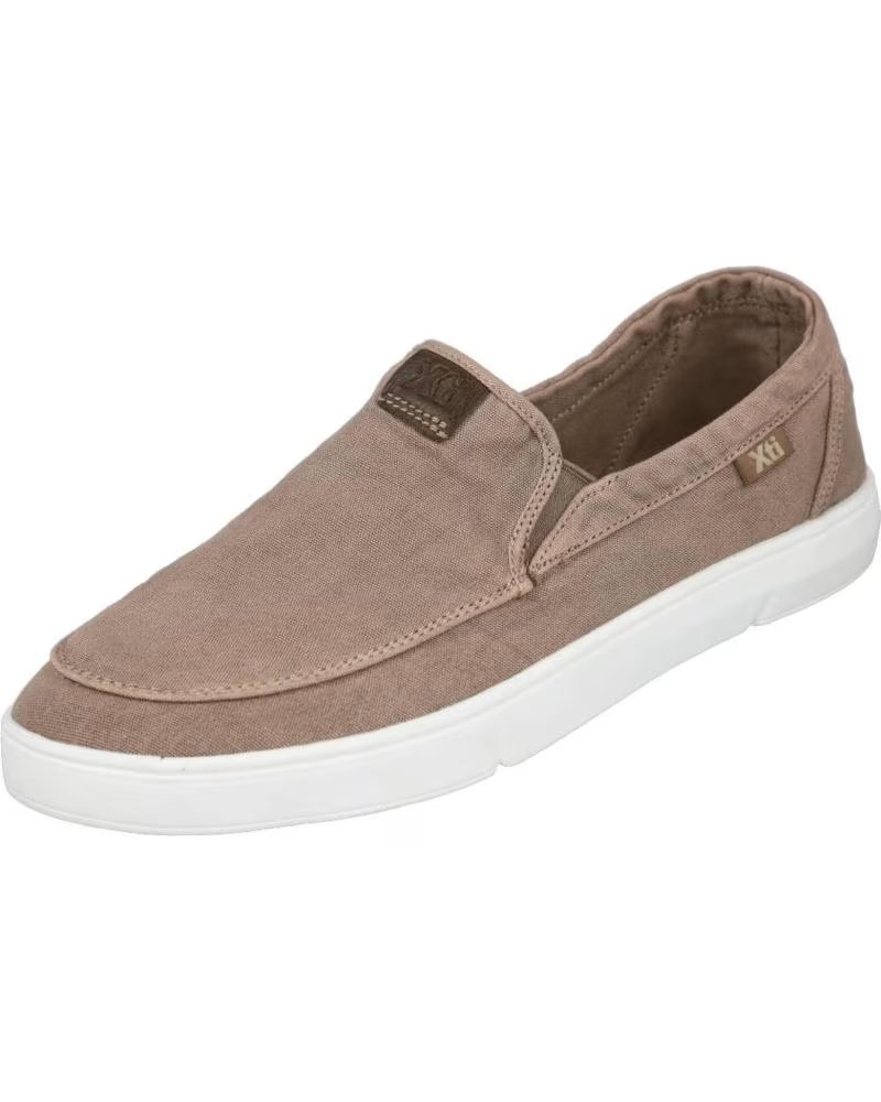 XTI 145740 MEN'S TAUPE CANVAS LOAFERS TAUPE