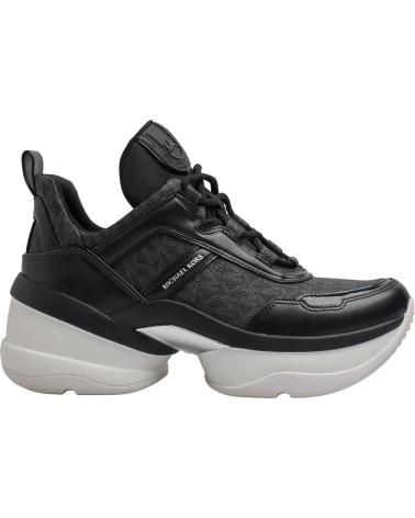 MICHAEL KORS OLYMPIA TRAINER ZAPATILLAS MUJER 49F5RMFS2B NEGRO NEGRO