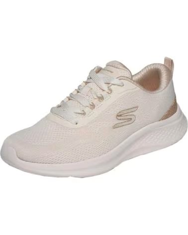 SKECHERS ZAPATILLAS 150629-NTGD EN BEIGE PARA MUJER NATURAL MESH-GOLD TRIM