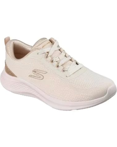 SKECHERS ZAPATILLAS 150629-NTGD EN BEIGE PARA MUJER NATURAL MESH-GOLD TRIM