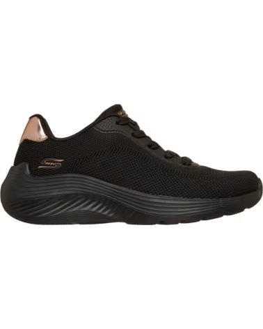 SKECHERS 117679-BBK CASUAL WOMEN´S SHOES BLACK KNIT NEGRO