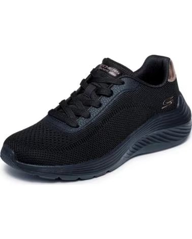 SKECHERS 117679-BBK CASUAL WOMEN´S SHOES BLACK KNIT NEGRO
