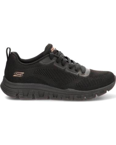 SKECHERS ZAPATILLA MUJER 117700 NEGRO