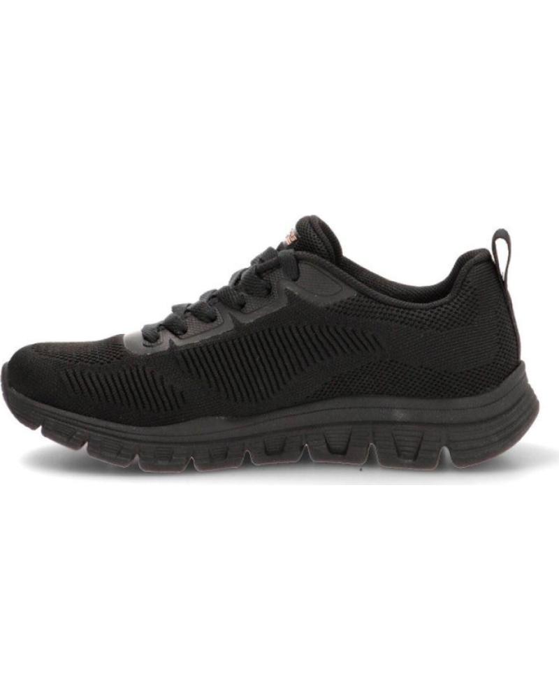 SKECHERS ZAPATILLA MUJER 117700 NEGRO