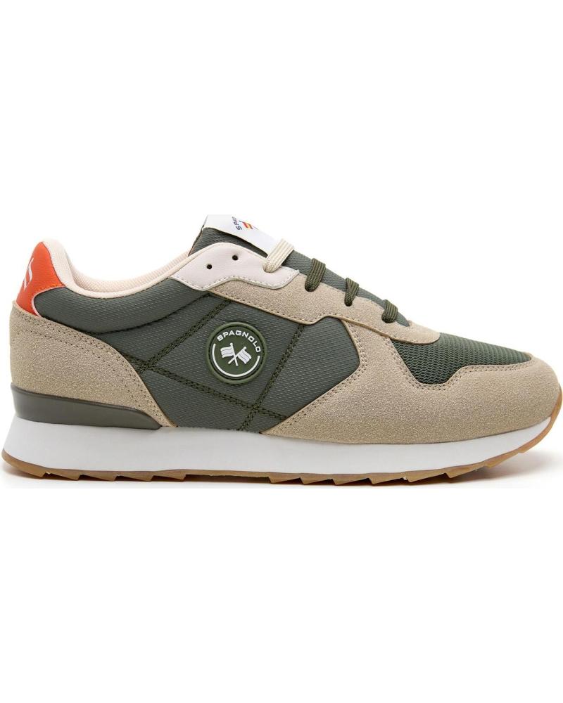 Accueil-SPAGNOLO-BASKETS CASUAL SPAGNOLO 40055-147 HOMME-KAKI