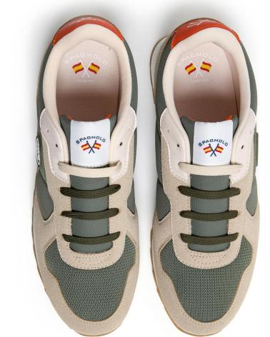 Accueil-SPAGNOLO-BASKETS CASUAL SPAGNOLO 40055-147 HOMME-KAKI