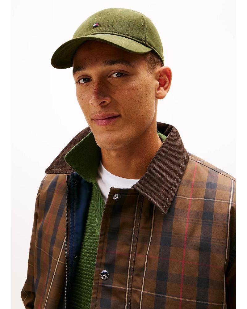 Início-TOMMY-HILFIGER-FLAG-85-SOFT-6-PANEL-CAP-KAKI