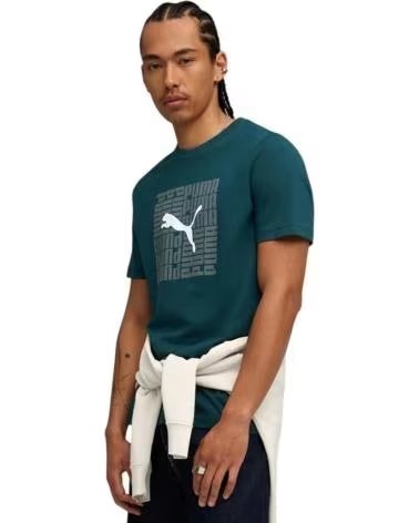 TRIBAL CAMISETA DE MANGA CORTA 072-8328 EN NEGRO PARA HOMBRE VERDE