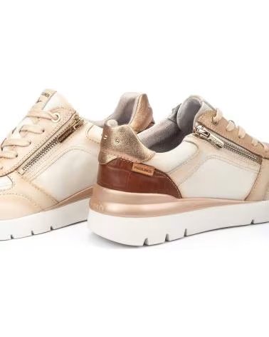 BASKETS SPORTIVES PIKOLINOS CANTABRIA W4R-6524C2 EN CUIR BEIGE POUR FEMME