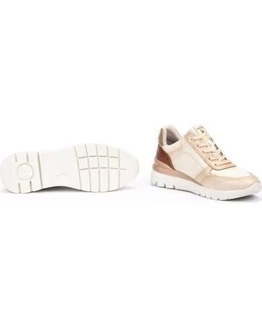 BASKETS SPORTIVES PIKOLINOS CANTABRIA W4R-6524C2 EN CUIR BEIGE POUR FEMME
