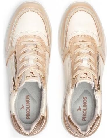 BASKETS SPORTIVES PIKOLINOS CANTABRIA W4R-6524C2 EN CUIR BEIGE POUR FEMME