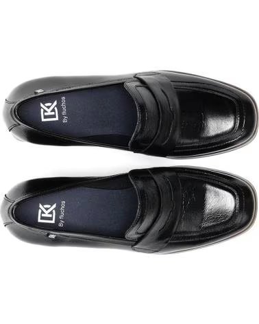 DORKING MOCASSINS DE SALTO FEMININO MODELO D9334 NEGRO