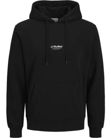 Accueil-JACK-AND-JONES-SUDADERA-CON-CAPUCHA-ESTAMPADO-HOMBRE---CORTE-RELAXED-NEGRO