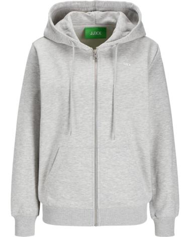 JACK AND JONES SUDADERA CON CAPUCHA JACK JONES JXABBIE RLX HOOD GRIS