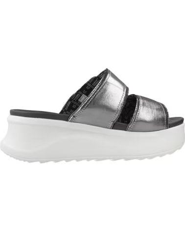 HEY DUDE SANDALIAS MUJER MODELO DELRAY SLIDE CLASSIC COLOR PLATA BLKS BLKSIMER