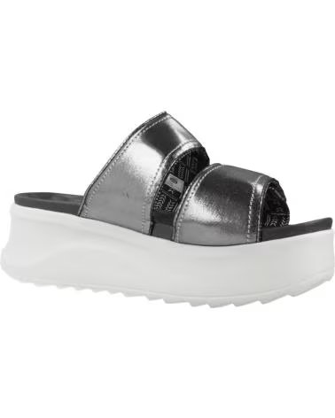 HEY DUDE SANDALIAS MUJER MODELO DELRAY SLIDE CLASSIC COLOR PLATA BLKS BLKSIMER