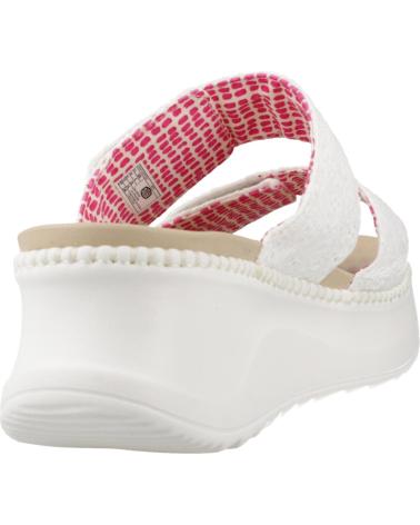 HEY DUDE SANDALIAS MUJER MODELO DELRAY SLIDE EYELET COLOR BLANCO WHIT WHITE