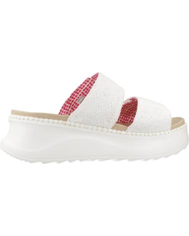 HEY DUDE SANDALIAS MUJER MODELO DELRAY SLIDE EYELET COLOR BLANCO WHIT WHITE