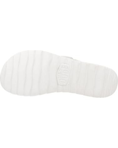 HEY DUDE SANDALIAS MUJER MODELO DELRAY SLIDE EYELET COLOR BLANCO WHIT WHITE