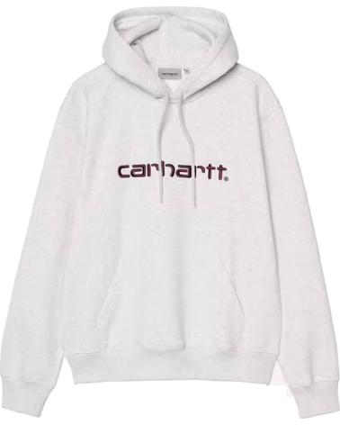 Inicio-CARHARTT-WIP-SUDADERA-HOODED-CARHARTT-SWEAT-ASH-HEATHER-RONDO-BURDEOS-NAN