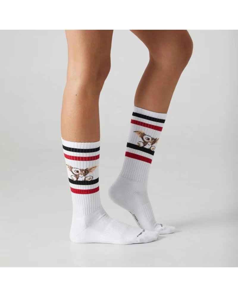 JIMMY LION CALCETINES ATHLETIC GREMLINS EN PARA UNISEX BLANCO